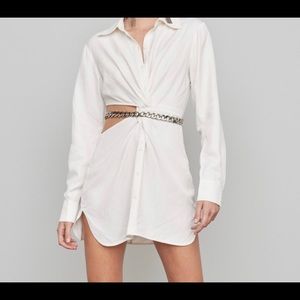 Atoir Inclination Shirt Dress in Size S, Color White
